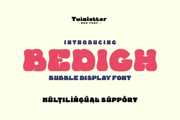 Bedigh: The Playful Bubble Font for Joyful Branding