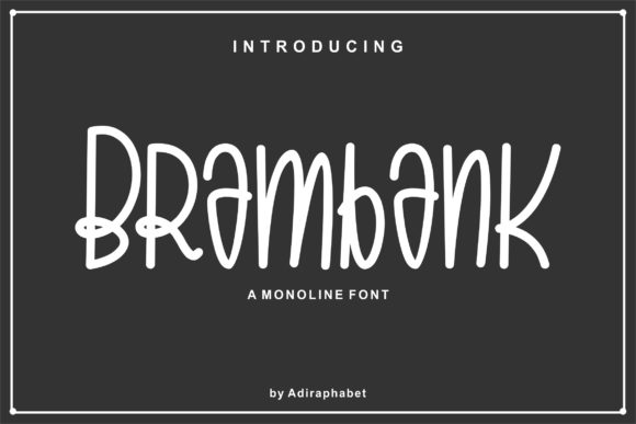 Brambank: A Display Font That Brings Instant Character