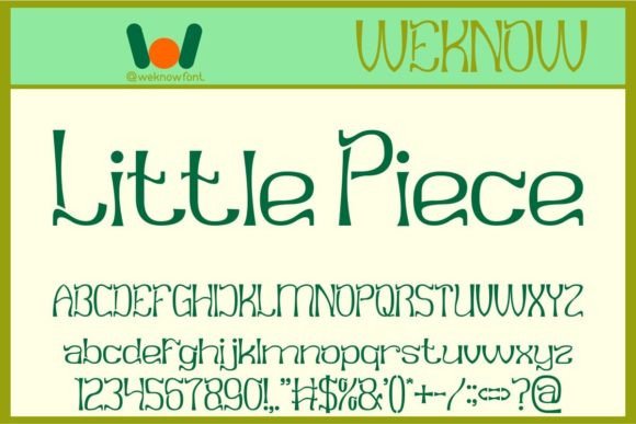 Little Piece: A Font That Brings Joy to Every Design