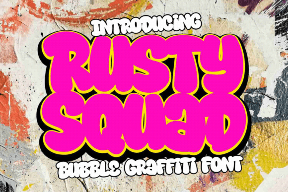 Rusty Squad: A Distinctive Display Font for Bold Branding