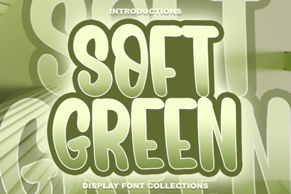 Soft Green: A Playful Typeface for Whimsical Designs